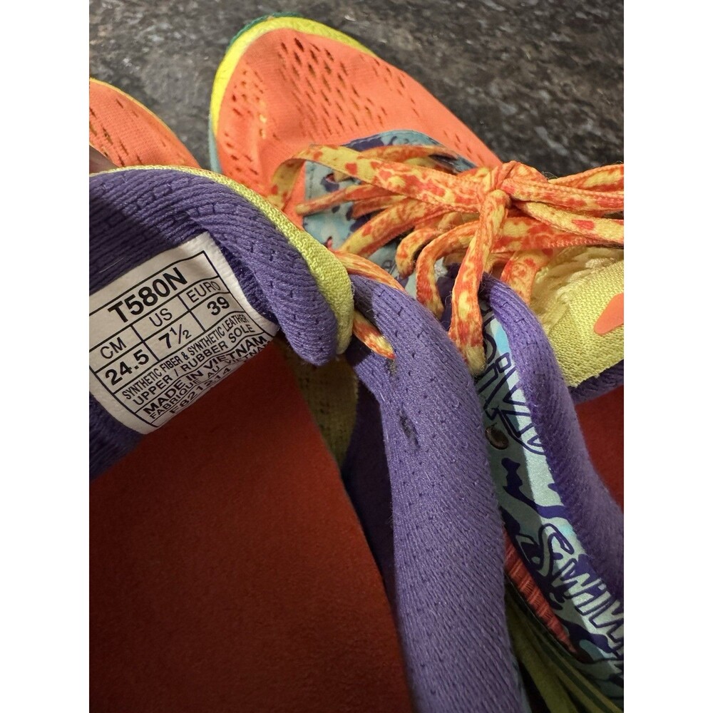 ASICS Lace-Up Athletic Sneaker GEL-Noosa Tri 10 Colorful T580N Size W 7.5 - Picture 7 of 7